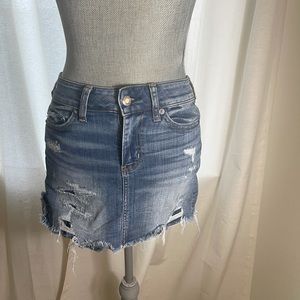 Denim mini skirt